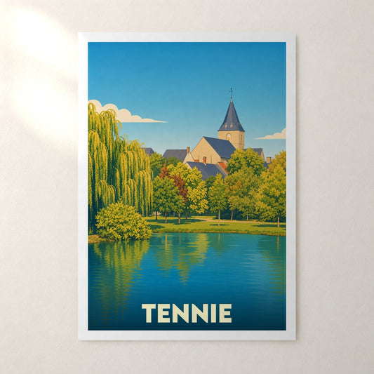 Affiche Tennie – sans cadre, accrochée au mur