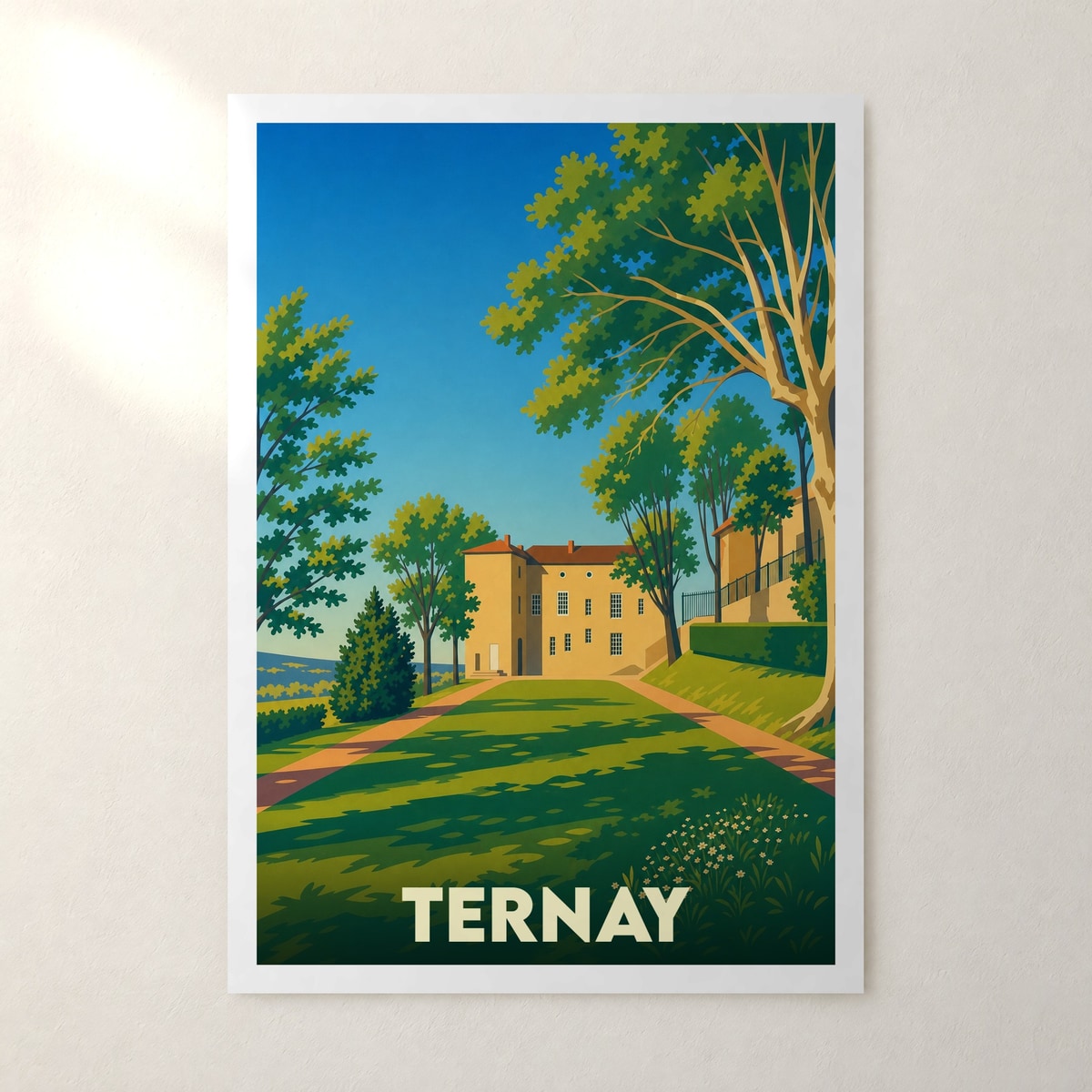 Affiche Ternay – sans cadre, accrochée au mur