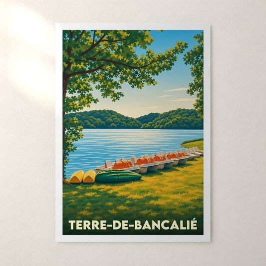 Affiche Terre-de-Bancalié – sans cadre, accrochée au mur