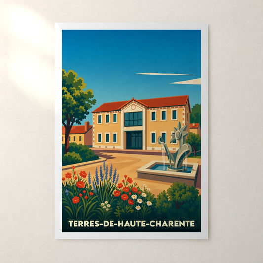 Affiche Terres-de-Haute-Charente – sans cadre, accrochée au mur