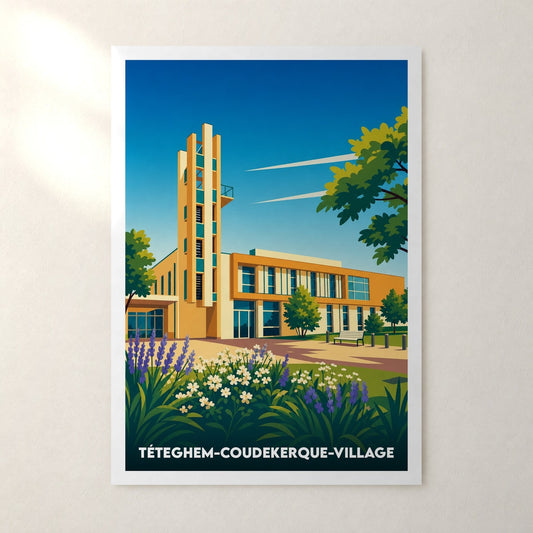 Affiche Téteghem-Coudekerque-Village – sans cadre, accrochée au mur