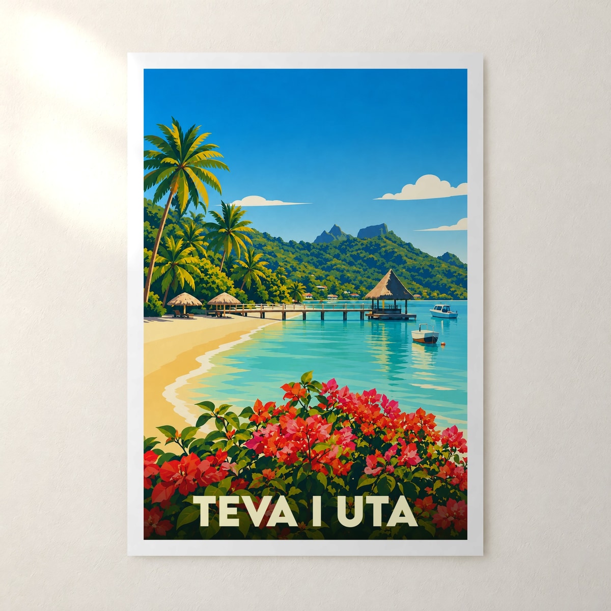Affiche Teva I Uta – sans cadre, accrochée au mur