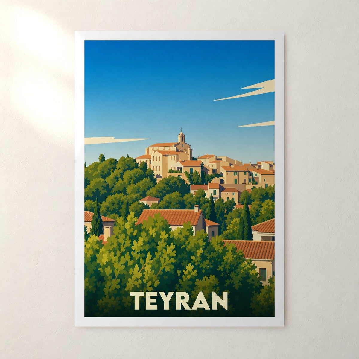 Affiche Teyran – sans cadre, accrochée au mur