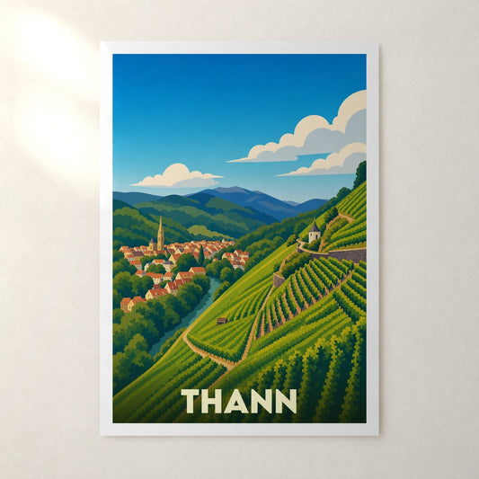 Affiche Thann – sans cadre, accrochée au mur