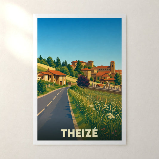 Affiche Theizé – sans cadre, accrochée au mur