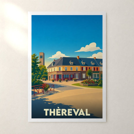 Affiche Thèreval – sans cadre, accrochée au mur