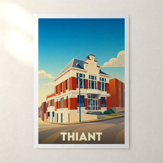 Affiche Thiant – sans cadre, accrochée au mur