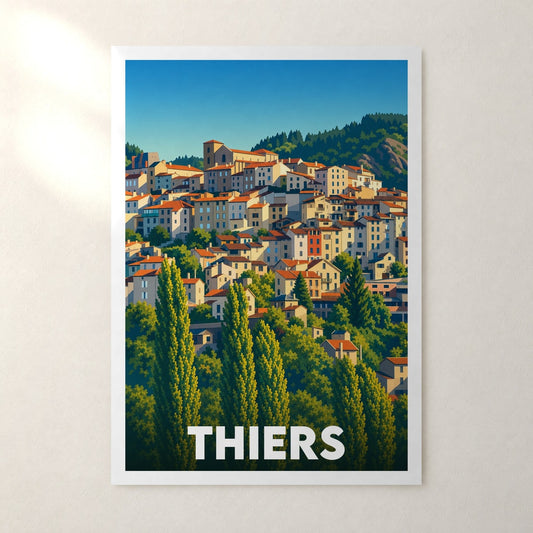 Affiche Thiers – sans cadre, accrochée au mur