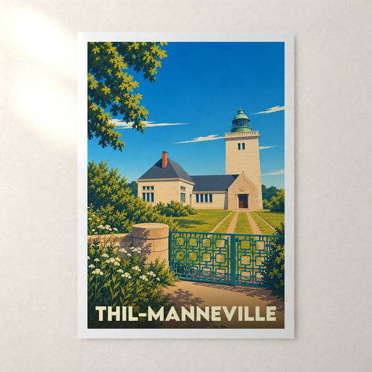 Affiche Thil-Manneville – sans cadre, accrochée au mur