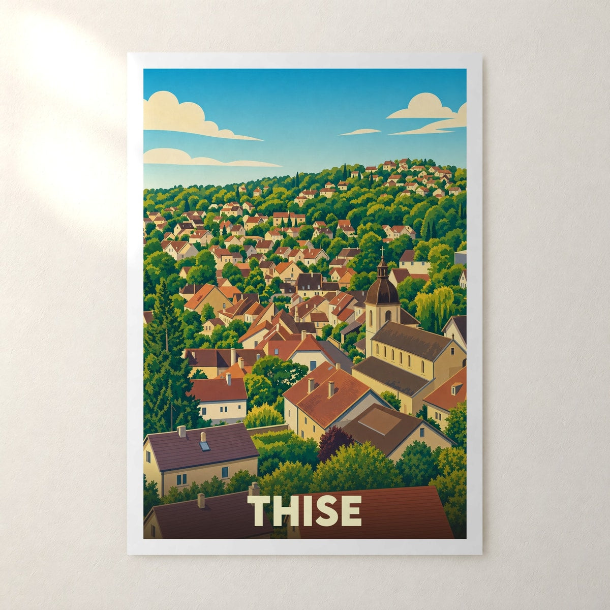 Affiche Thise – sans cadre, accrochée au mur