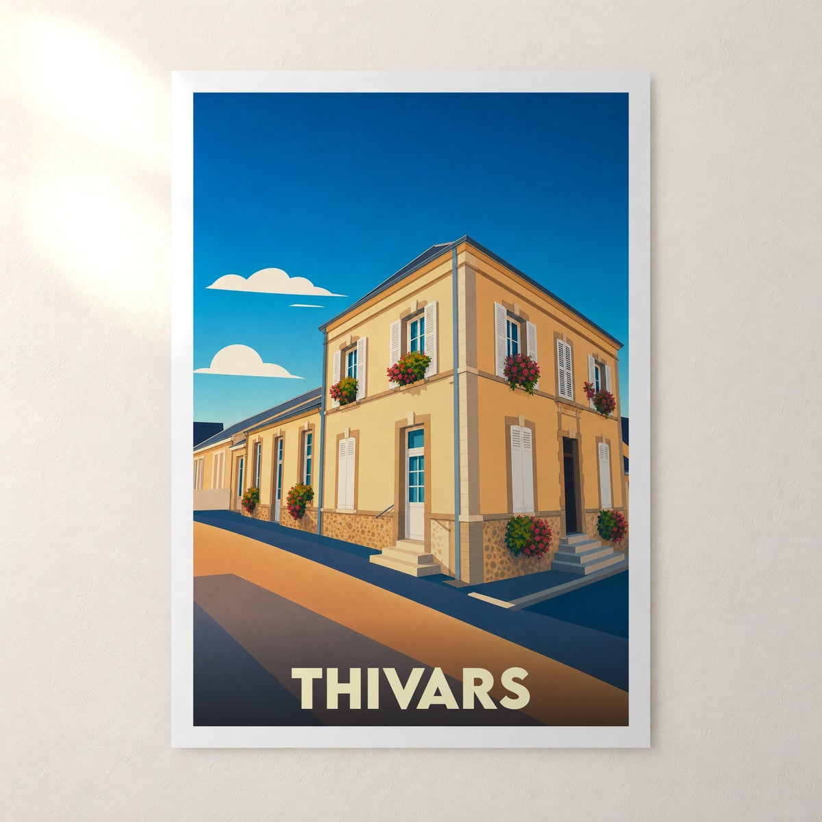 Affiche Thivars – sans cadre, accrochée au mur