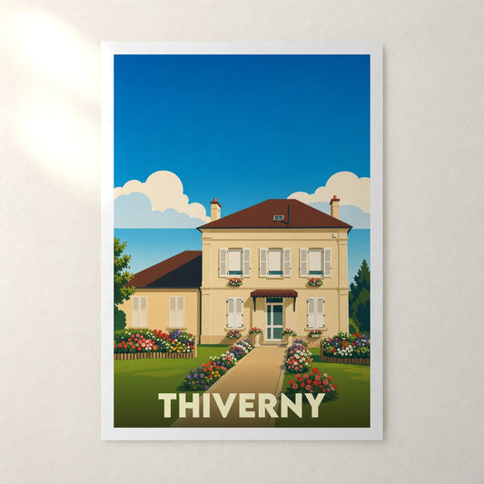 Affiche Thiverny – sans cadre, accrochée au mur