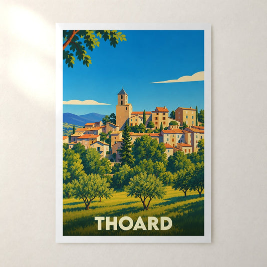 Affiche Thoard – sans cadre, accrochée au mur