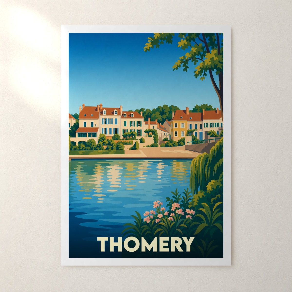 Affiche Thomery – sans cadre, accrochée au mur
