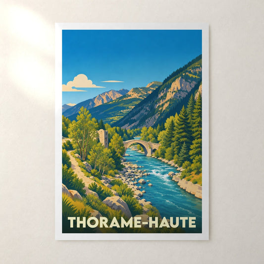 Affiche Thorame-Haute – sans cadre, accrochée au mur