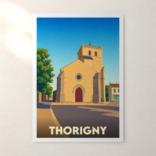 Affiche Thorigny – sans cadre, accrochée au mur