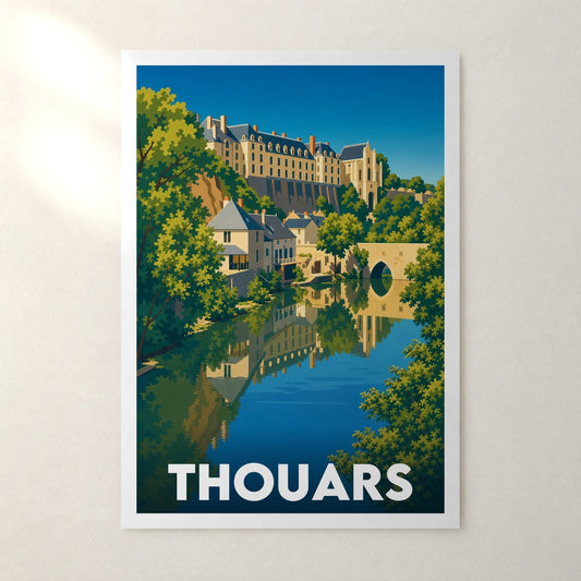 Affiche Thouars – sans cadre, accrochée au mur