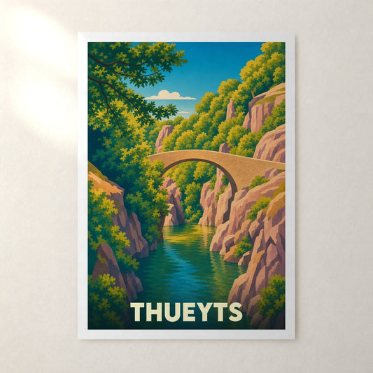 Affiche Thueyts – sans cadre, accrochée au mur