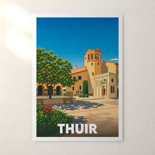 Affiche Thuir – sans cadre, accrochée au mur