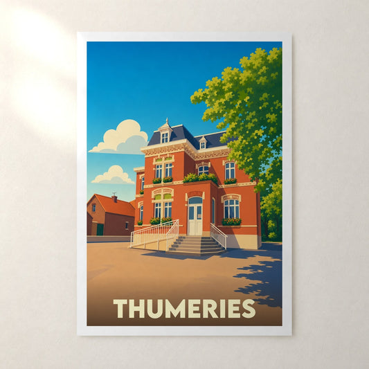 Affiche Thumeries – sans cadre, accrochée au mur