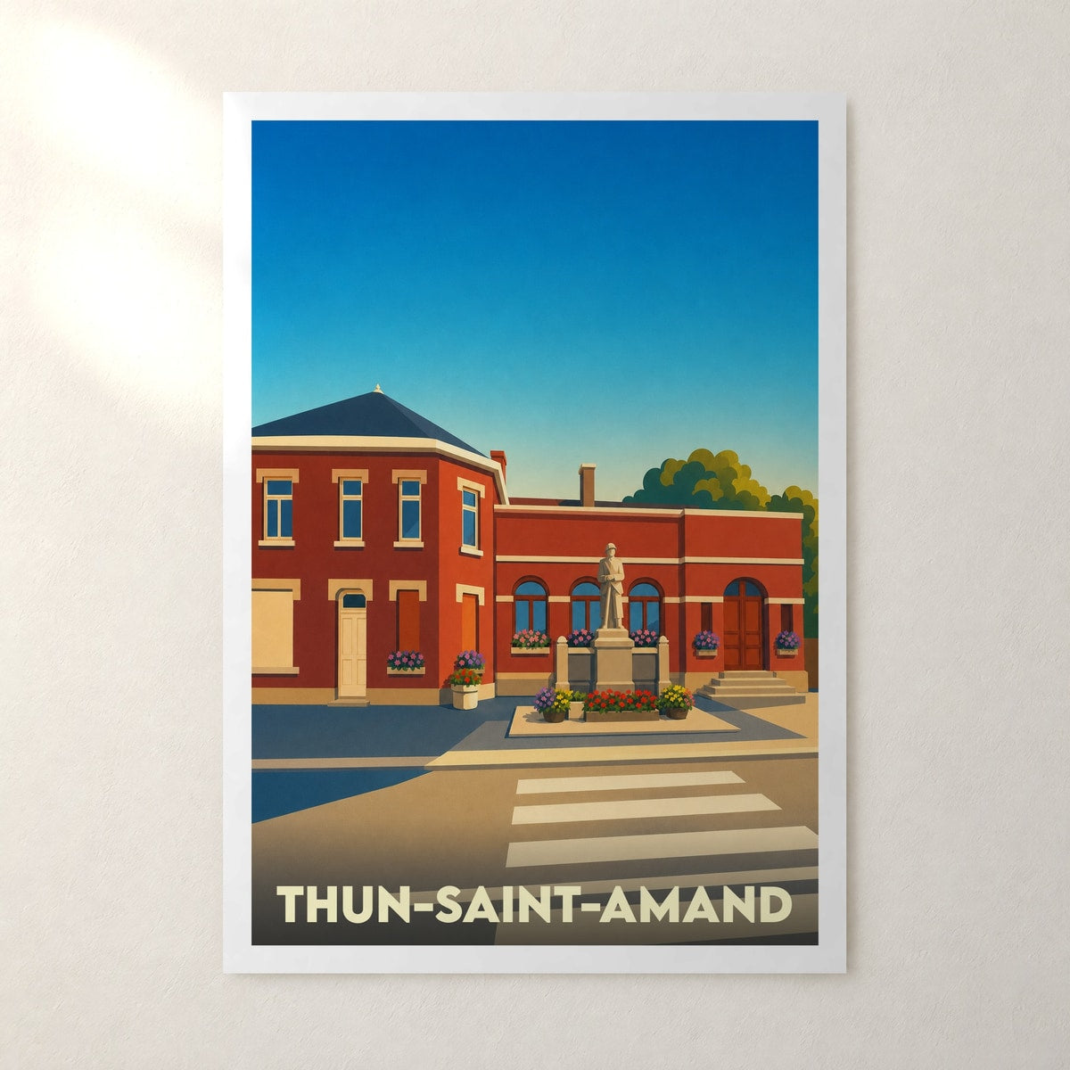 Affiche Thun-Saint-Amand – sans cadre, accrochée au mur