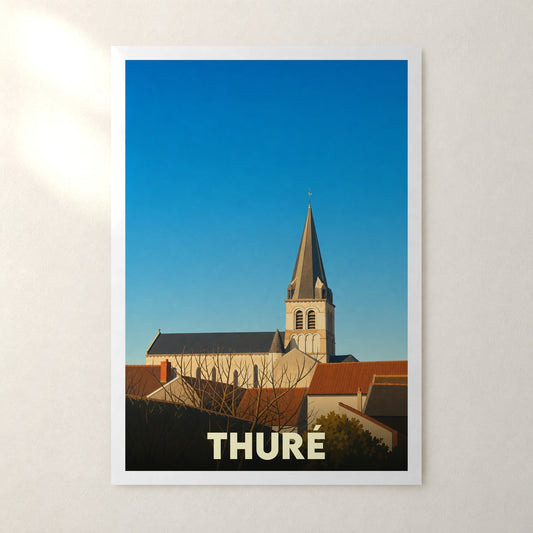 Affiche Thuré – sans cadre, accrochée au mur