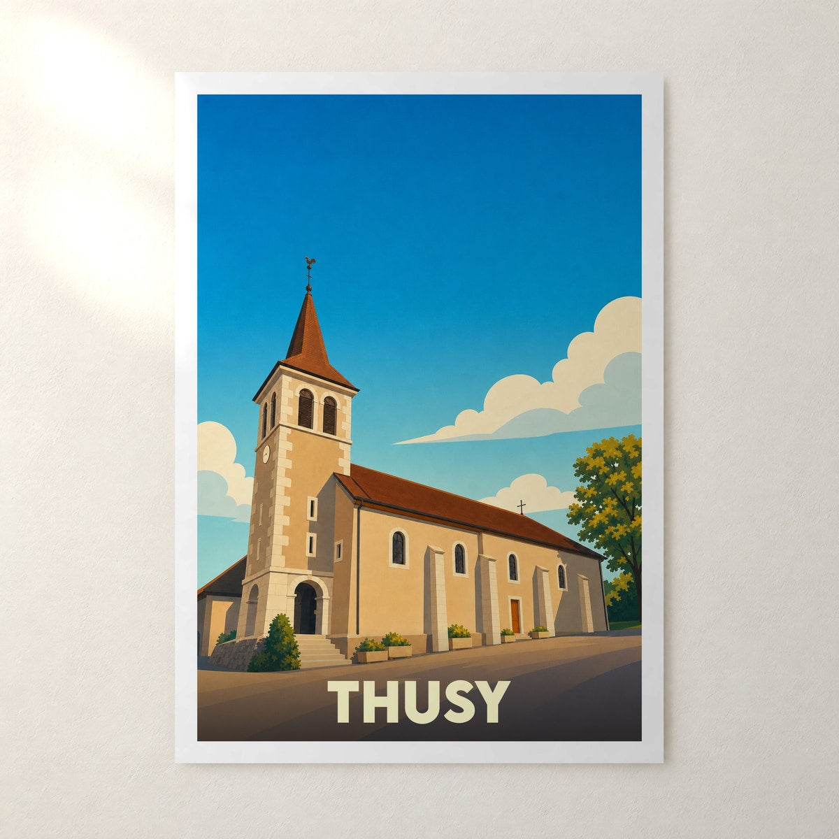 Affiche Thusy – sans cadre, accrochée au mur