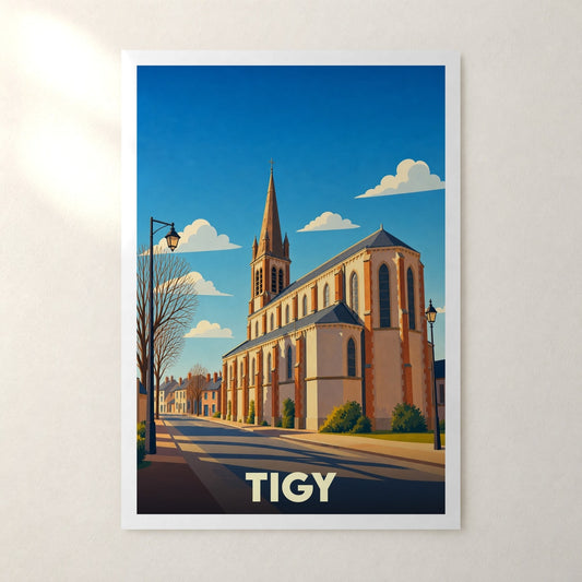 Affiche Tigy – sans cadre, accrochée au mur
