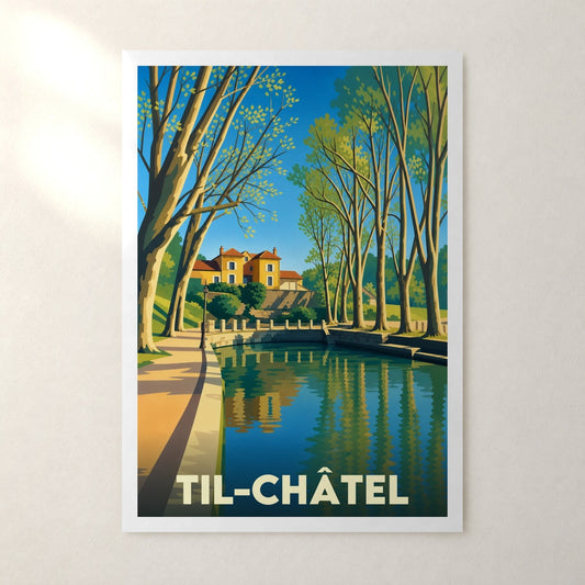 Affiche Til-Châtel – sans cadre, accrochée au mur
