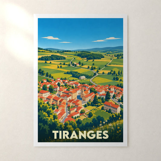 Affiche Tiranges – sans cadre, accrochée au mur