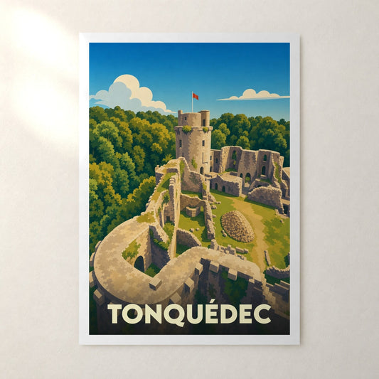 Affiche Tonquédec – sans cadre, accrochée au mur