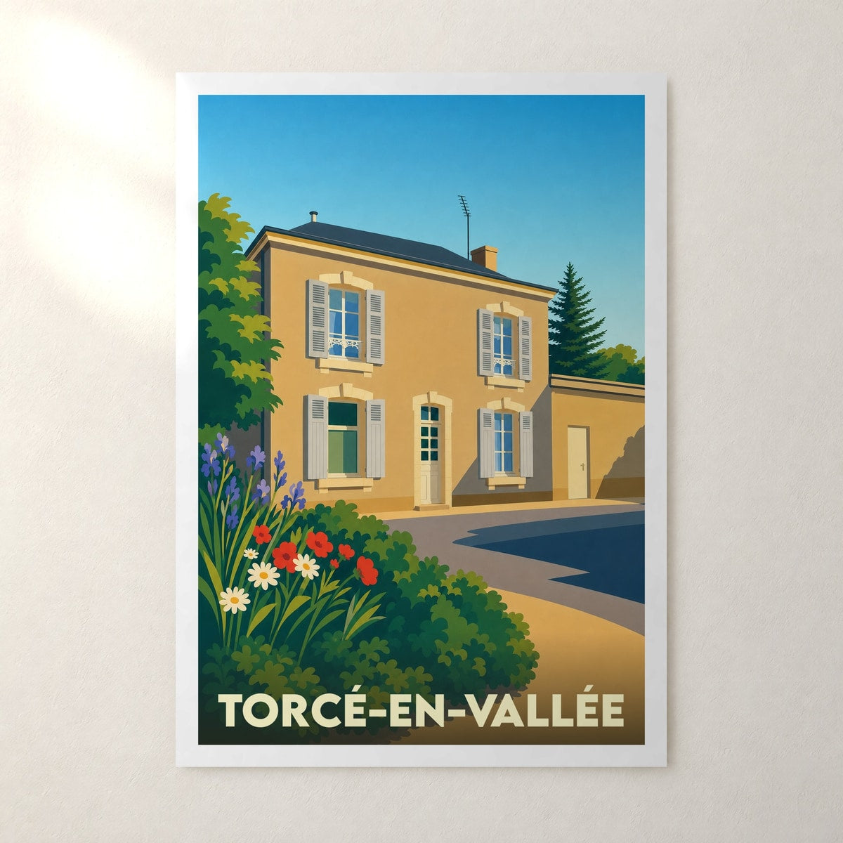 Affiche Torcé-en-Vallée – sans cadre, accrochée au mur