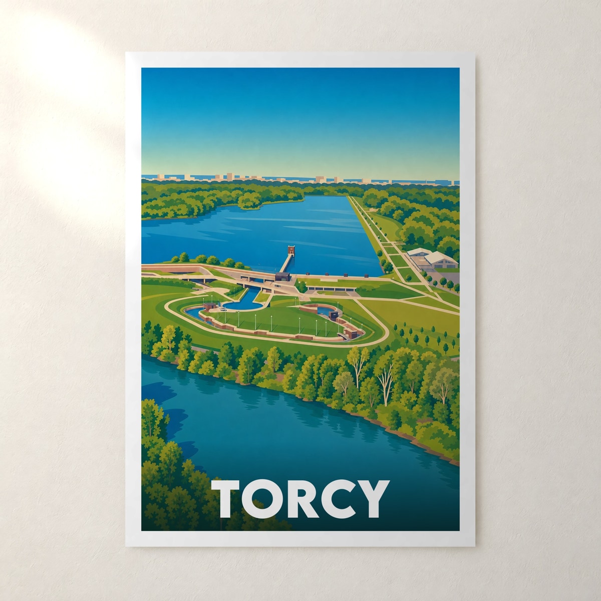 Affiche Torcy – sans cadre, accrochée au mur