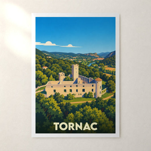 Affiche Tornac – sans cadre, accrochée au mur