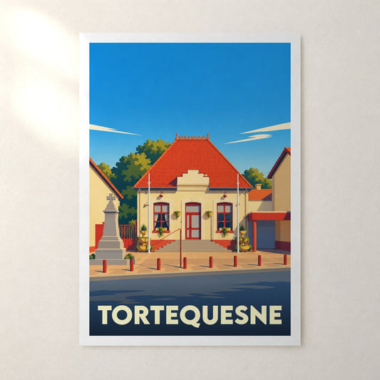 Affiche Tortequesne – sans cadre, accrochée au mur