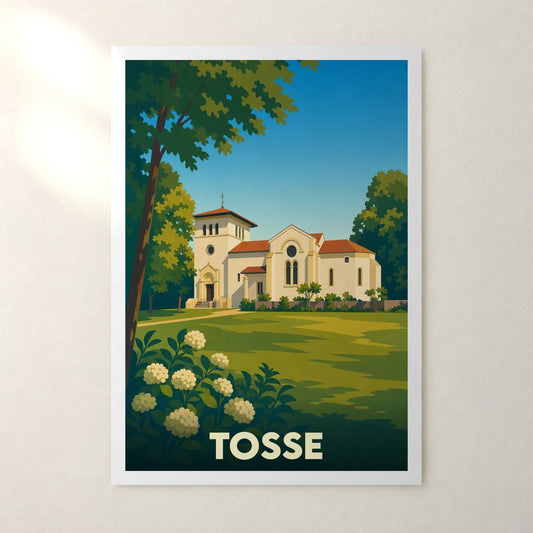 Affiche Tosse – sans cadre, accrochée au mur