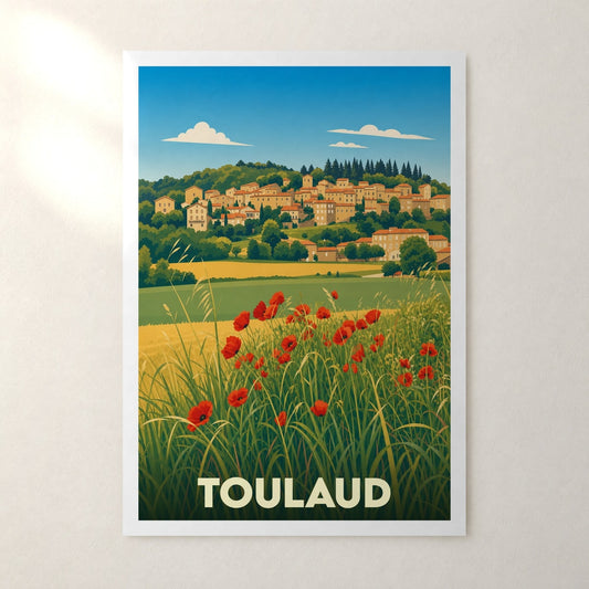 Affiche Toulaud – sans cadre, accrochée au mur
