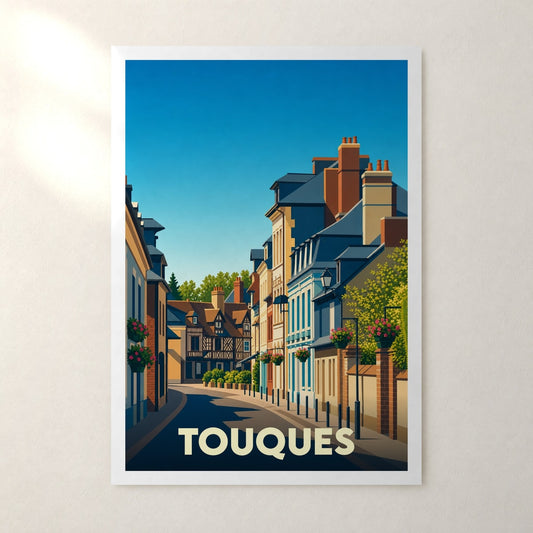 Affiche Touques – sans cadre, accrochée au mur