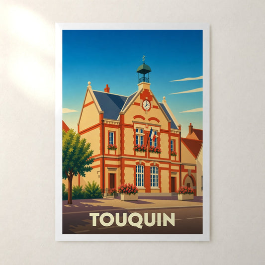 Affiche Touquin – sans cadre, accrochée au mur