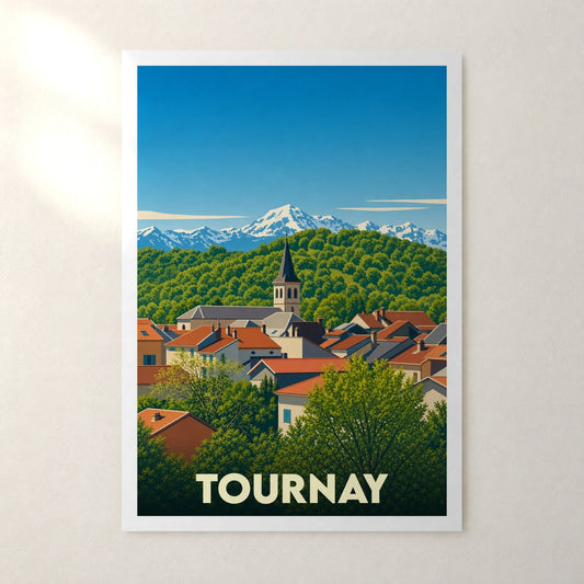 Affiche Tournay – sans cadre, accrochée au mur