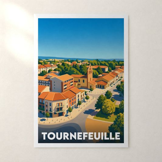 Affiche Tournefeuille – sans cadre, accrochée au mur