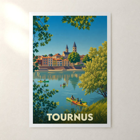 Affiche Tournus – sans cadre, accrochée au mur