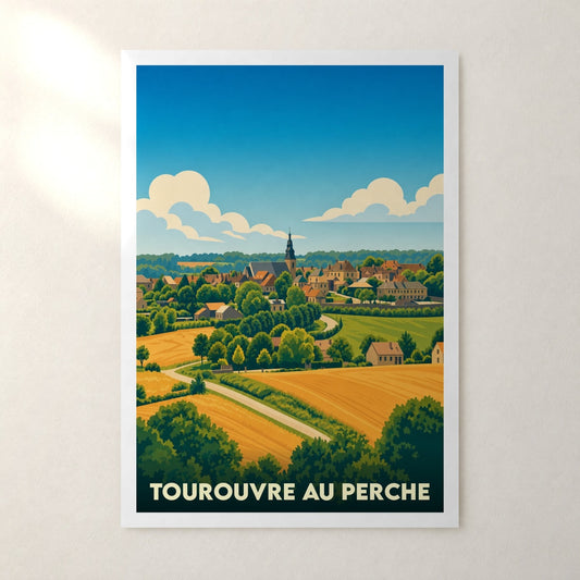 Affiche Tourouvre au Perche – sans cadre, accrochée au mur