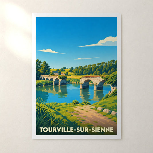 Affiche Tourville-sur-Sienne – sans cadre, accrochée au mur