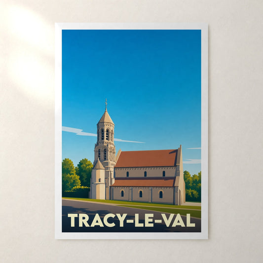 Affiche Tracy-le-Val – sans cadre, accrochée au mur