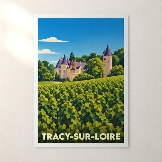 Affiche Tracy-sur-Loire – sans cadre, accrochée au mur
