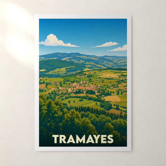 Affiche Tramayes – sans cadre, accrochée au mur