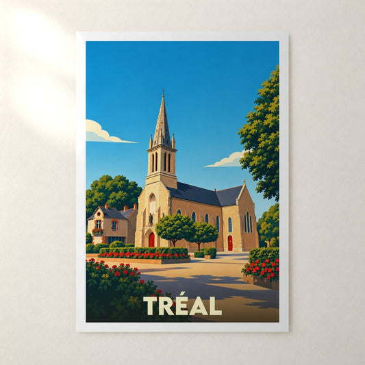 Affiche Tréal – sans cadre, accrochée au mur