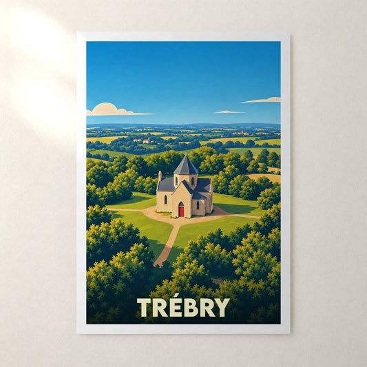 Affiche Trébry – sans cadre, accrochée au mur