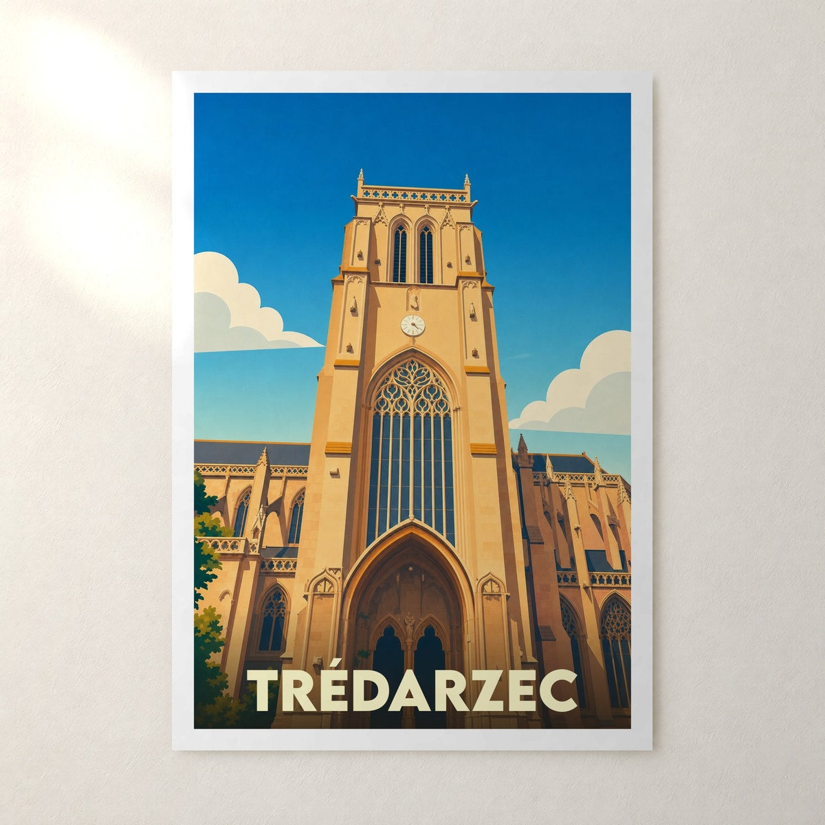 Affiche Trédarzec – sans cadre, accrochée au mur